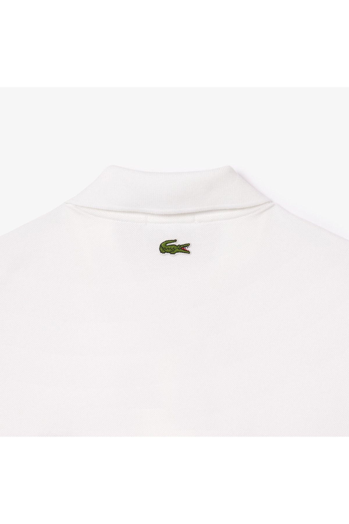 تی شرت یقه پولو مردانه و زنانه یونیسکس LOOSE FIT چوگان سفید Lacoste