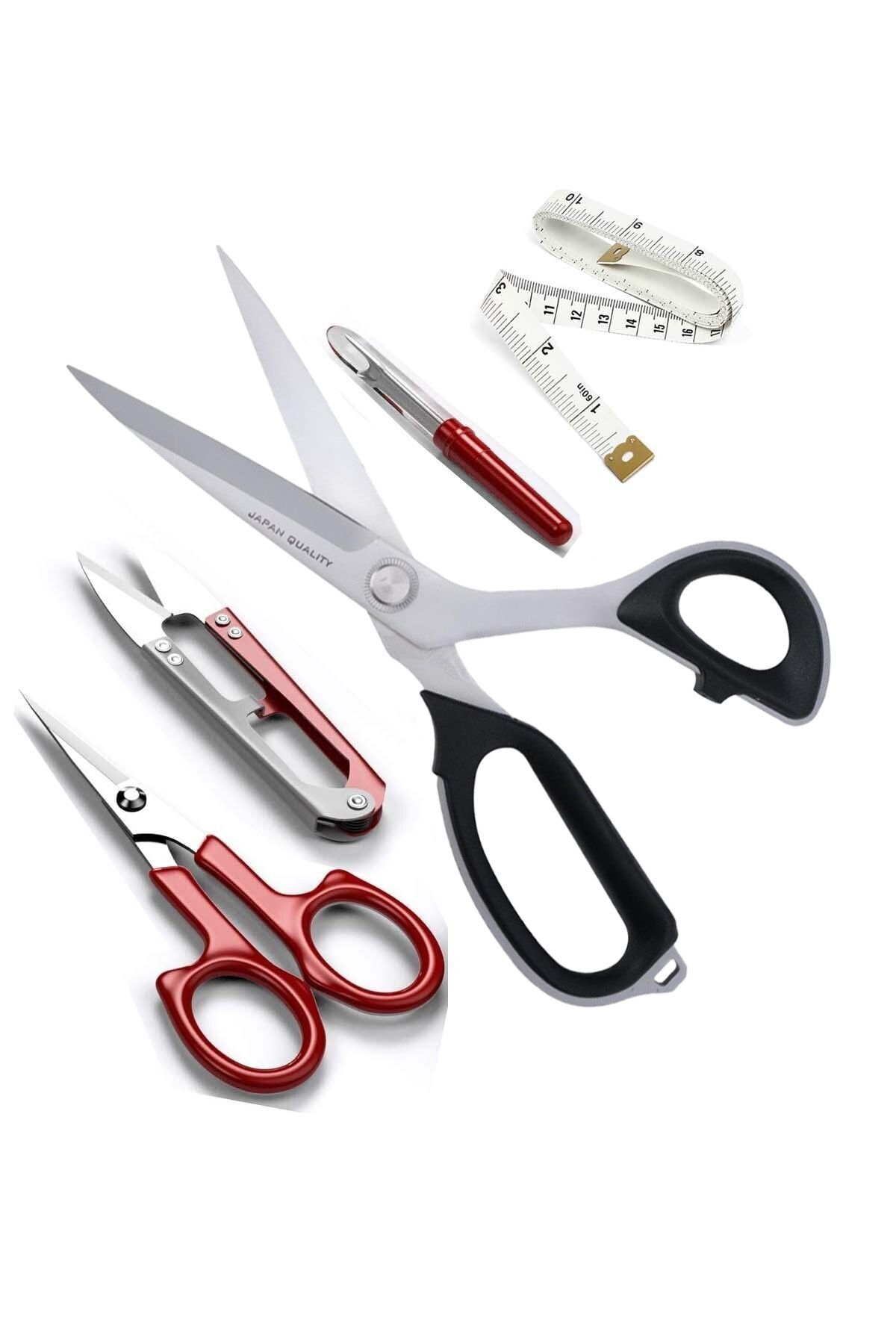 hodbehod-7230 Titanium Tip Plastic Handle Ψαλίδι κοπής υφασμάτων Σετ 9 Νο 23 εκ 2