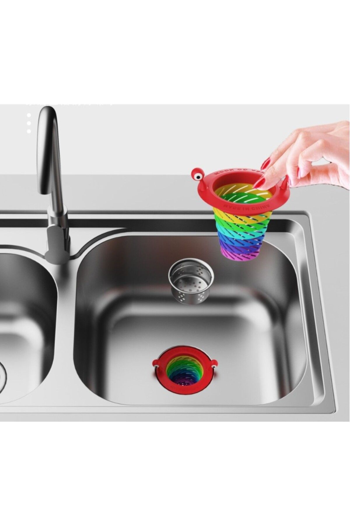 Serero Renkli 6 Kademeli Lavabo Süzgeci
