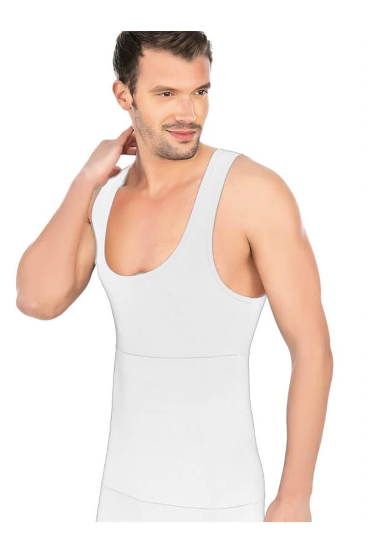 abfastore-Trendy Emay White Modal Cotton Men's Waist Corset - Recovery 1