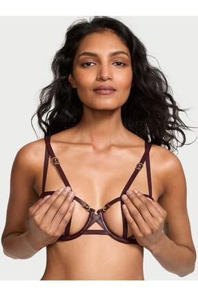 Victoria's Secret Deri Görünümlü Açık Kaplı Balkonet Sütyen