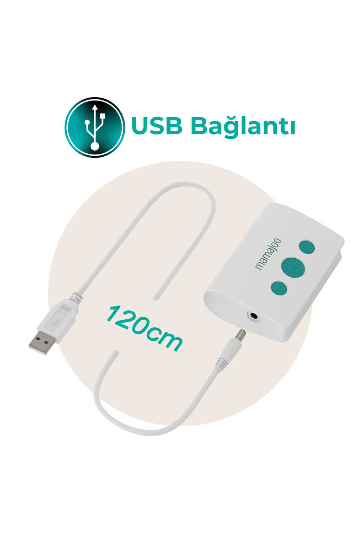 Mamajoo Elektrikli USB Tekli Göğüs Pompası 160 ml | 15 Kademe Ayarı fotoğrafı 5 (önizleme)