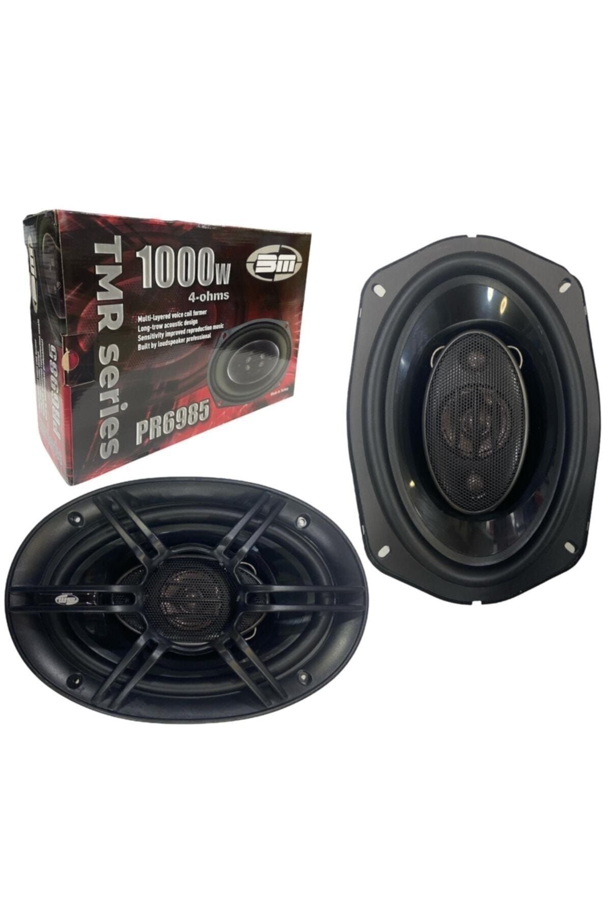 bm audio Pz6985 1000 Watt Oval Oto Hoparlör Tweeterli 1000 Watt 4 Yollu 2 Adet Oval Araba Hoparlörü