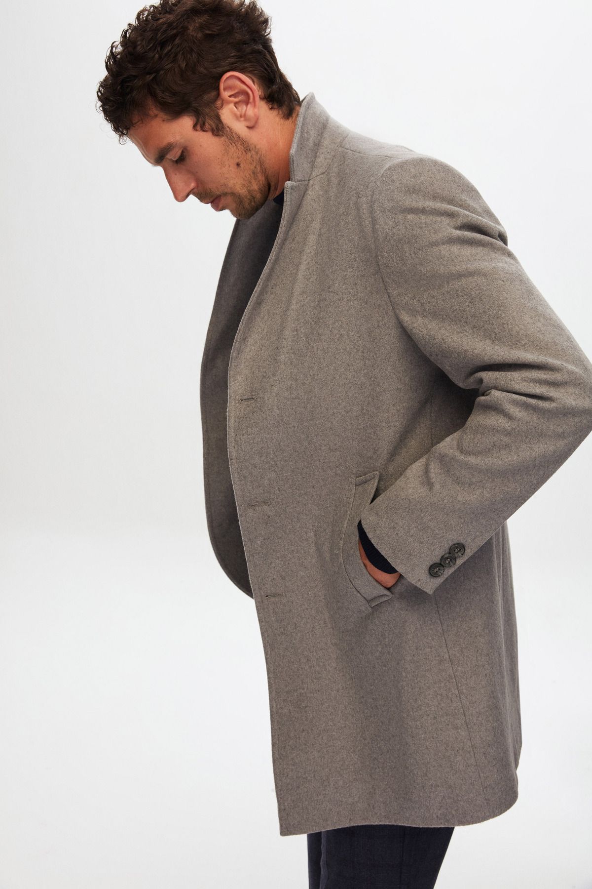 کت خاکستری مردانه تمبر مناسب اورجینال D'S Damat
