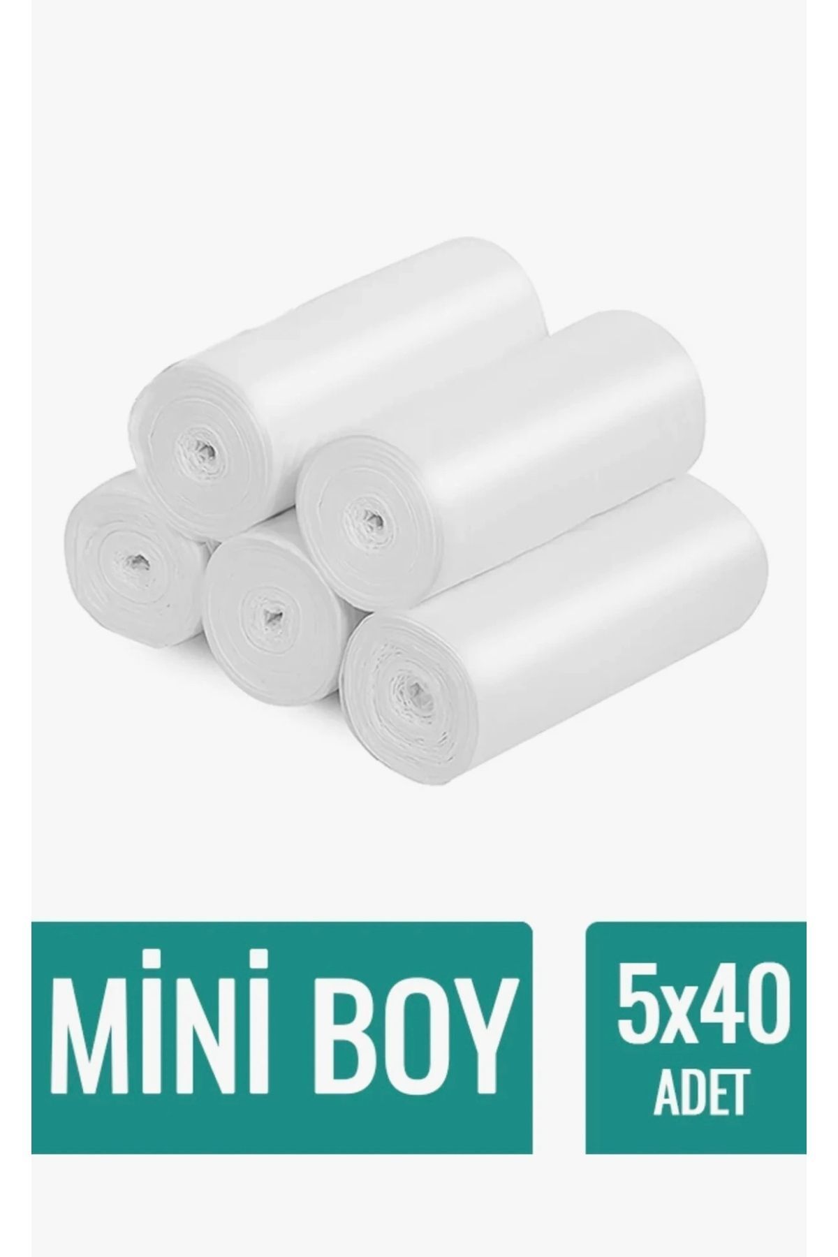 TMO-Mini Size Transparent Garbage Bag 5 Rolls * 40 Sachets 1