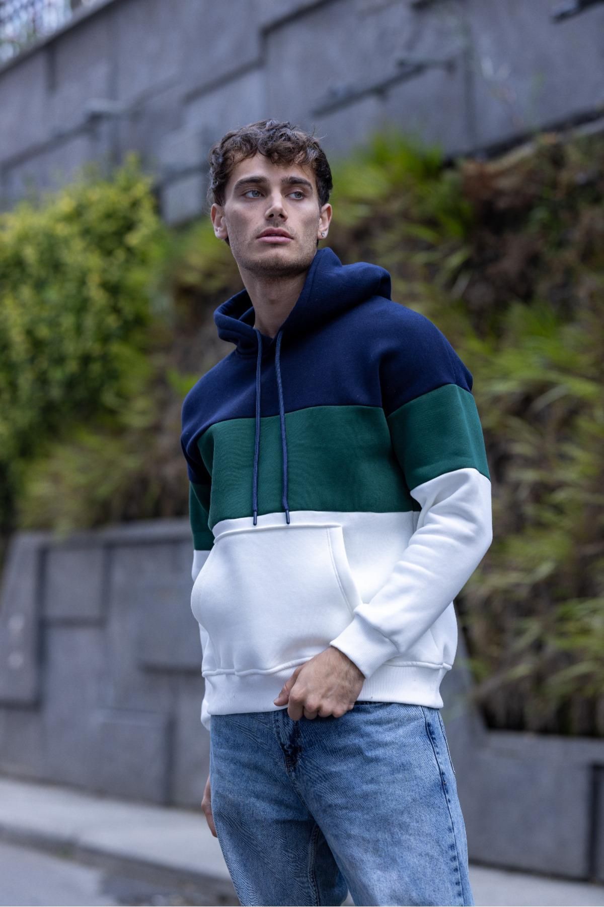 Oksit-Ανδρικό φούτερ Luan Three Thread Cotton Piece Hooded 2
