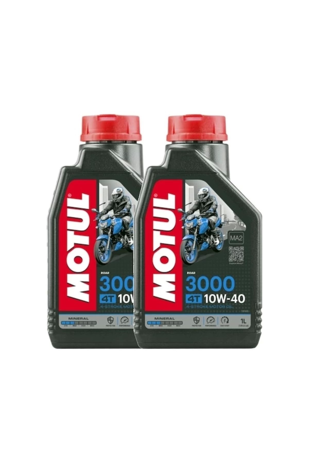 Motul 3000 10w40 4t Mineral Motosiklet Motor Yağı - 2 Adet