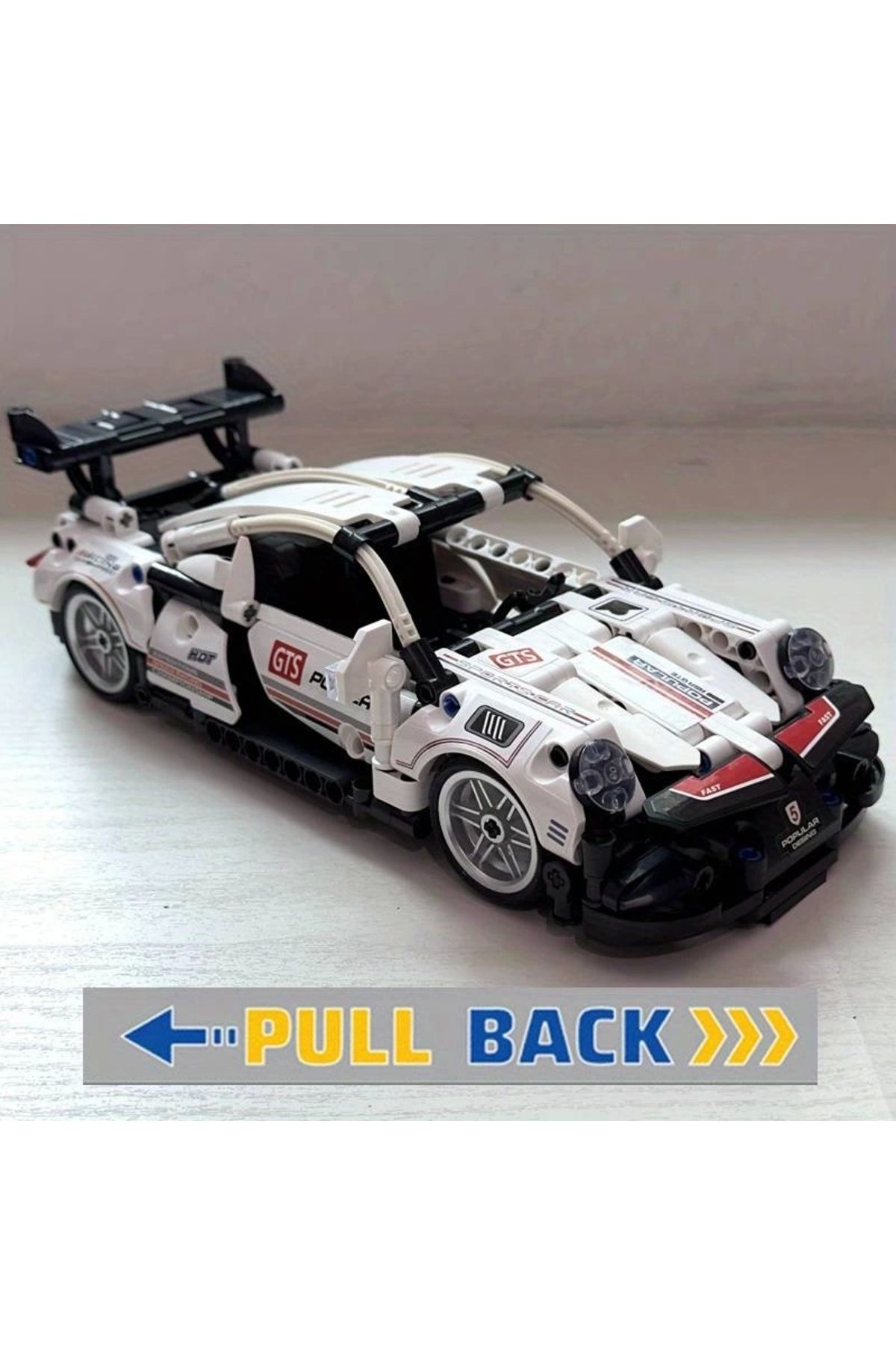 BUILDING BLOCK-Technic Spor Araba 3d Lego S 492 Parça 6 Yaş Puzzle Çek-bırak Araba Hediye 2