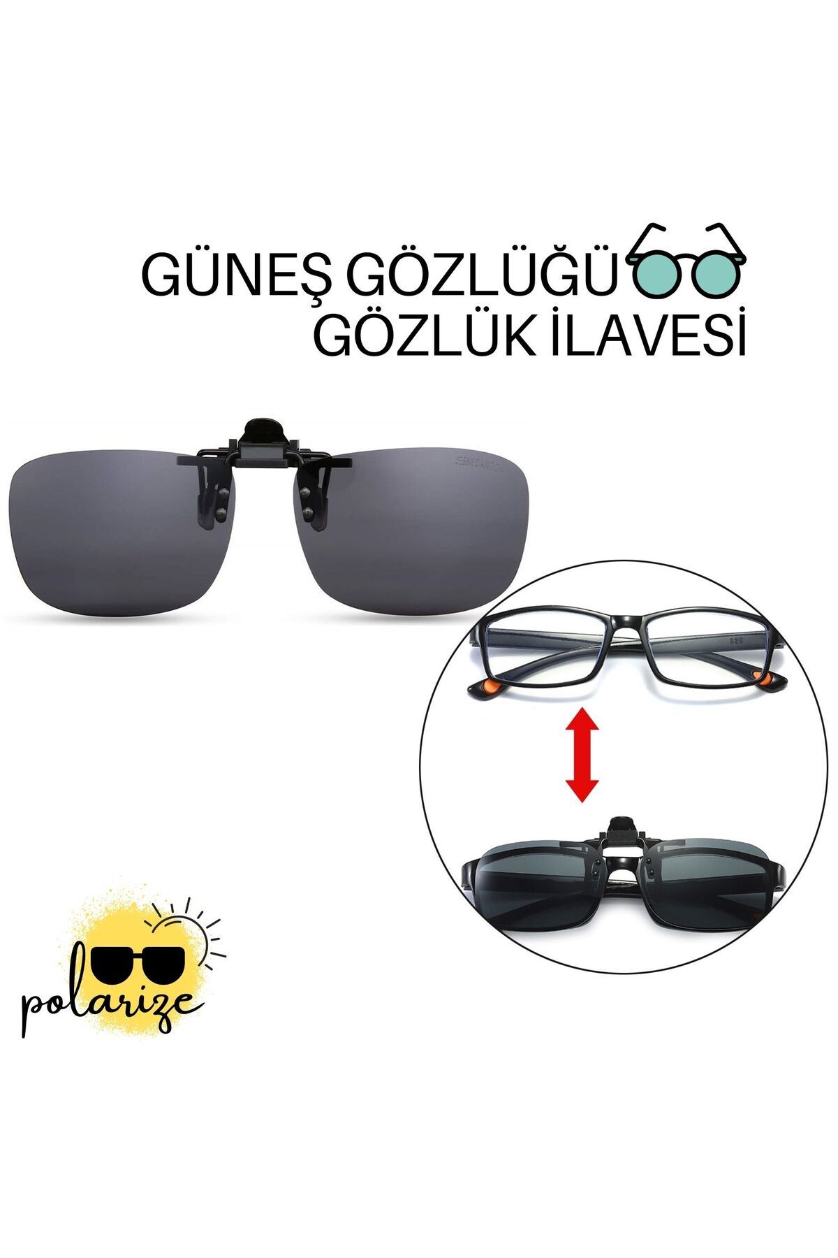 Takaz Global TransForMacion Güneş Gözlüğü Gözlük İlavesi Clip-On Polarize 718297