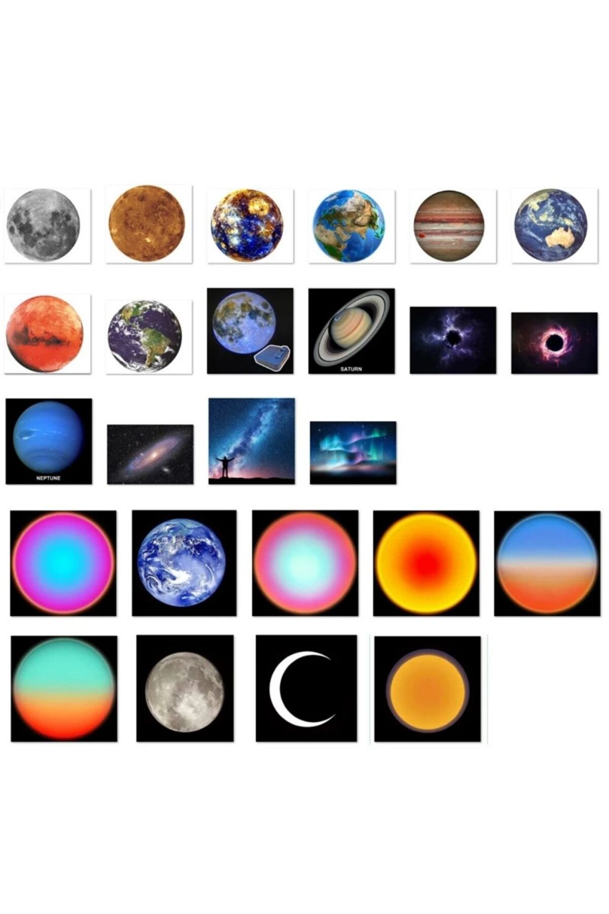 Home Gezegenler projeksiyon lambası hediyelik gökyüzü galaksi ortam lambası çocuk odası lambası fotoğrafı 3 (önizleme)