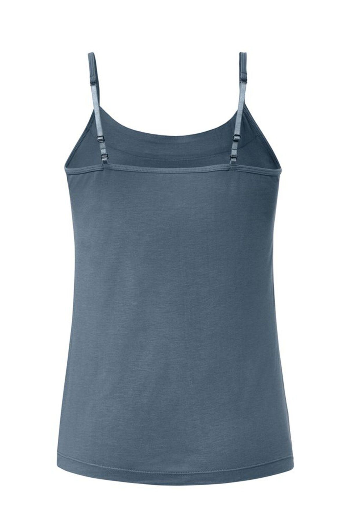 Tchibo-Women Square Neck Sleeveless Solid Top, Sage 3