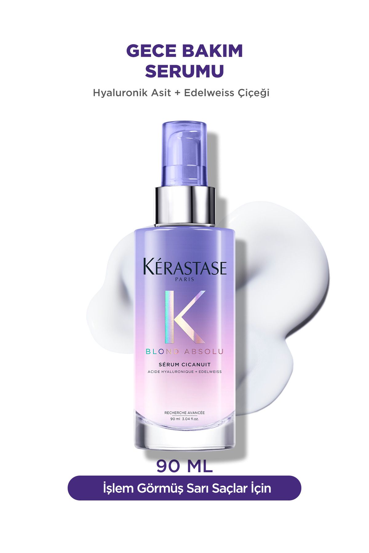 Kerastase Blond Absolu Sérum Cicanuit Sarı Saçlar Için Gece Bakım Serumu 90 ml-1