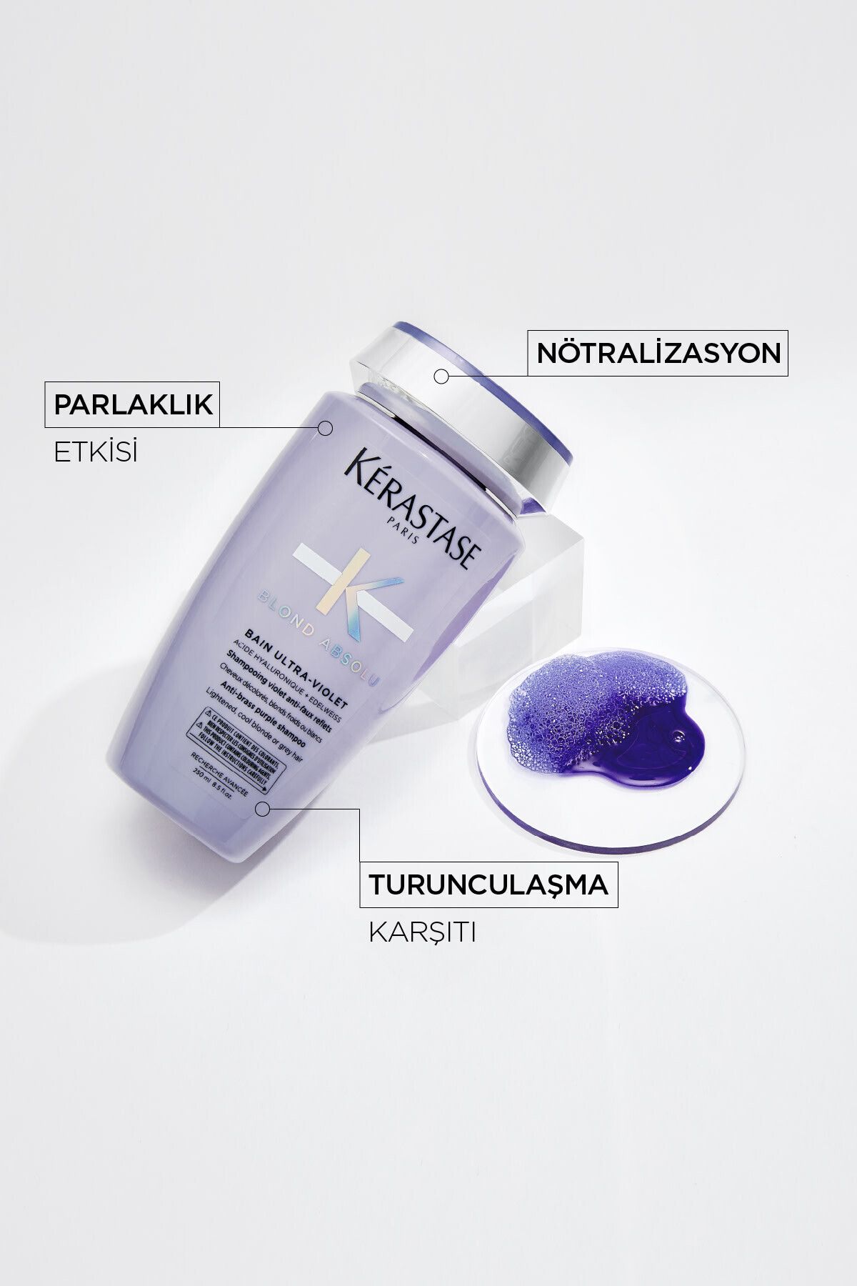 Kerastase Blond Absolu Bain Ultra-violet Turuncu Yansımaları Nötralize Eden Şampuan 250 ml-2