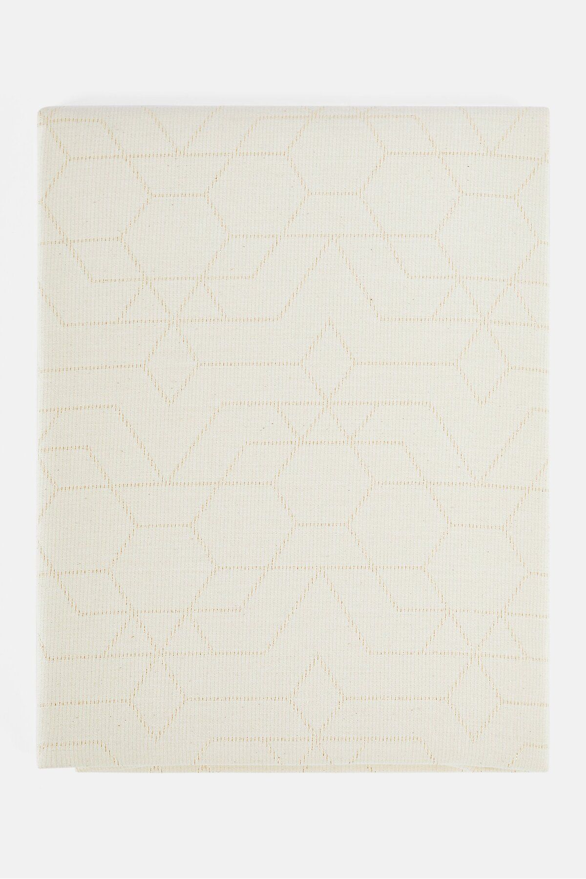 Tchibo-Jacquard Textured Table Cloth 140 x 180 cm, Beige 2