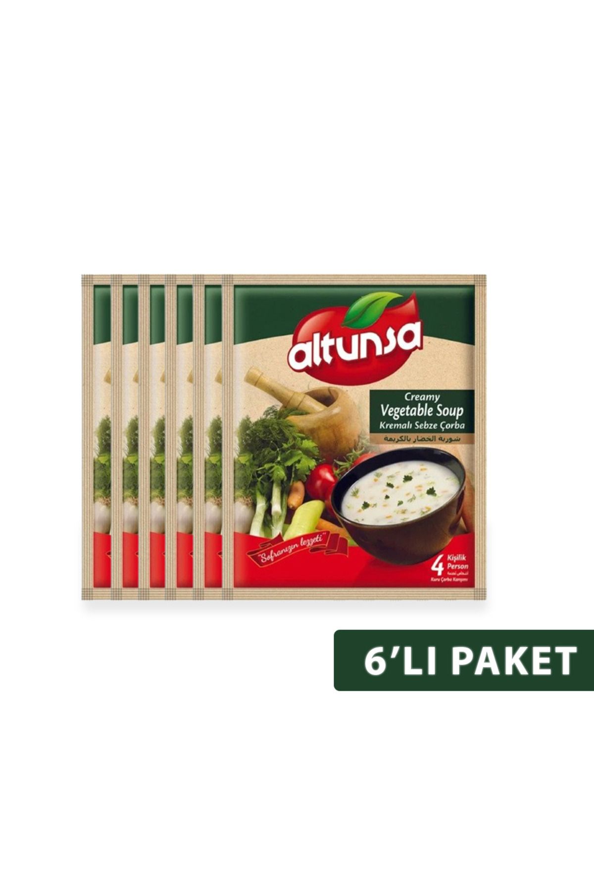 Altunsa Hazır Çorba Kremalı Sebze 6 lı 60 G