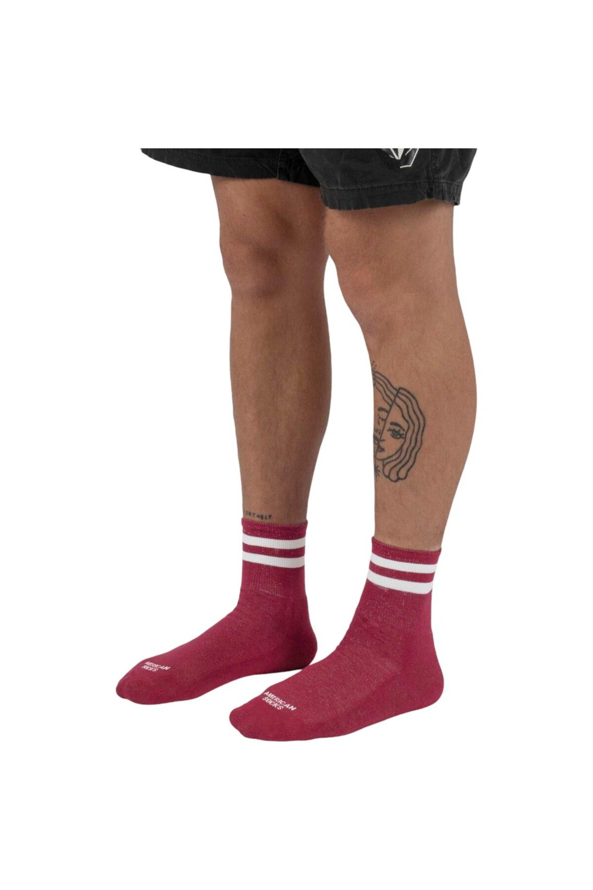 American Socks-Crimson Ankle High Socks 4