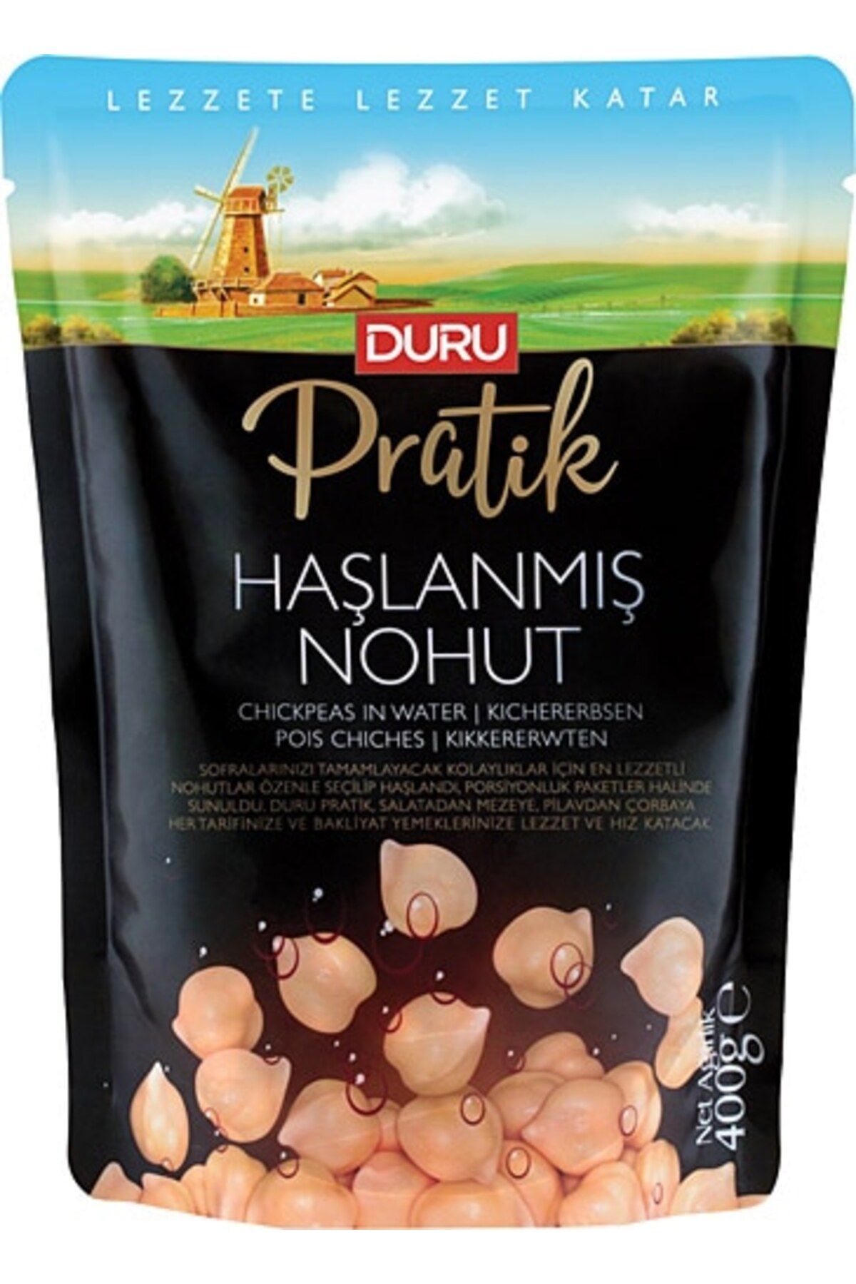 Duru Pratik Haşlanmış Nohut 400 Gr. (2'Lİ)