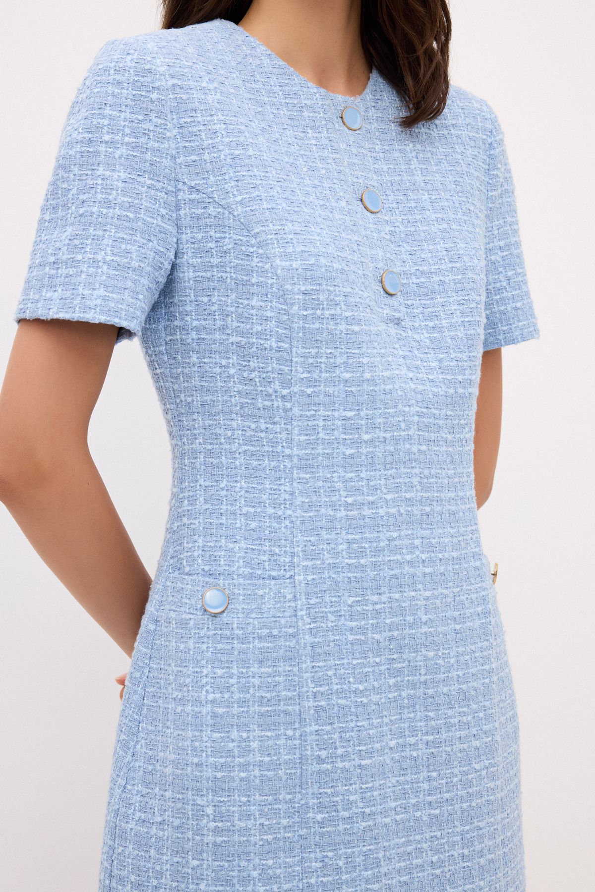 adL-Short Sleeve Tweed Dress 6