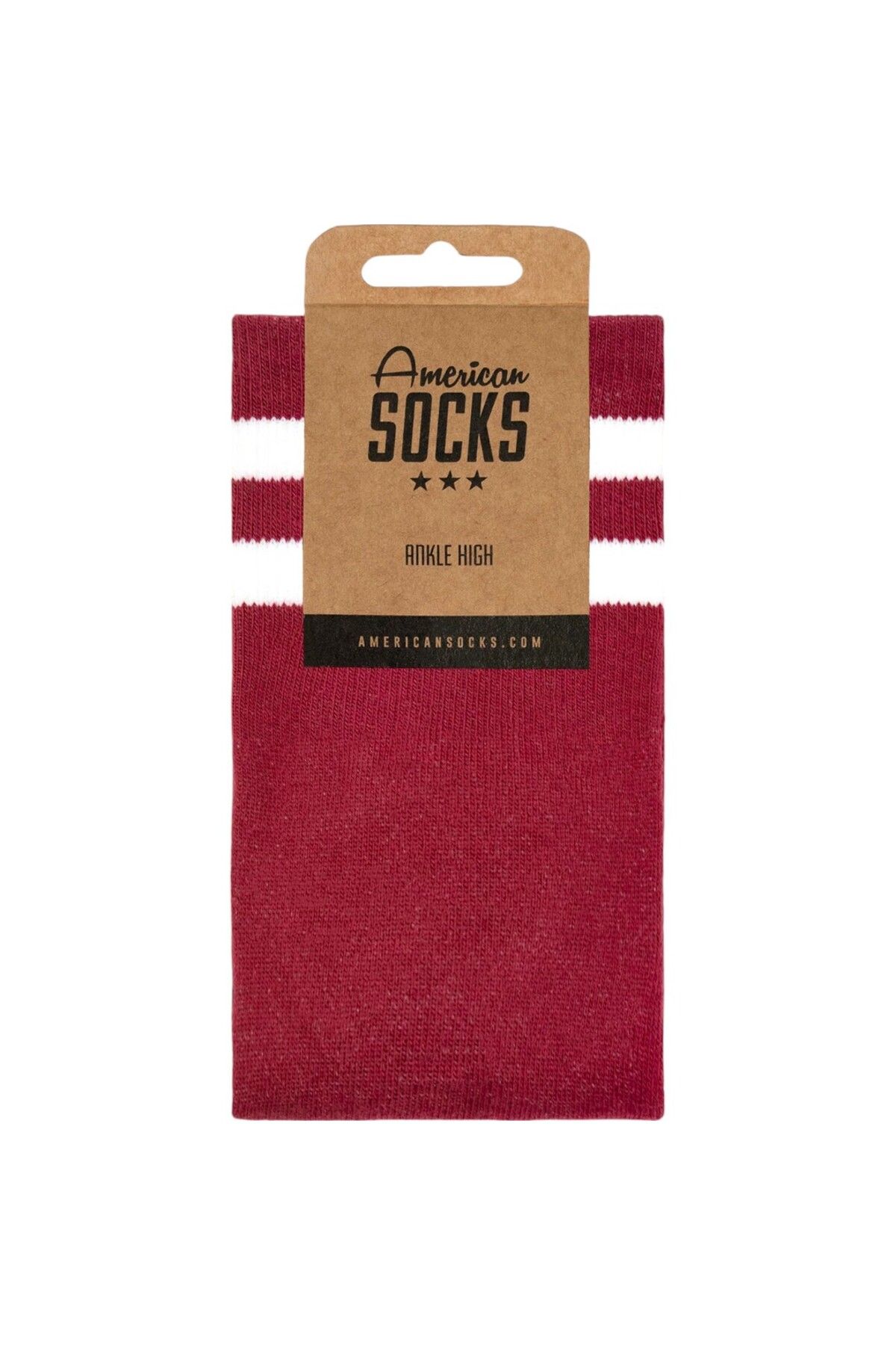 American Socks-Crimson Ankle High Socks 2