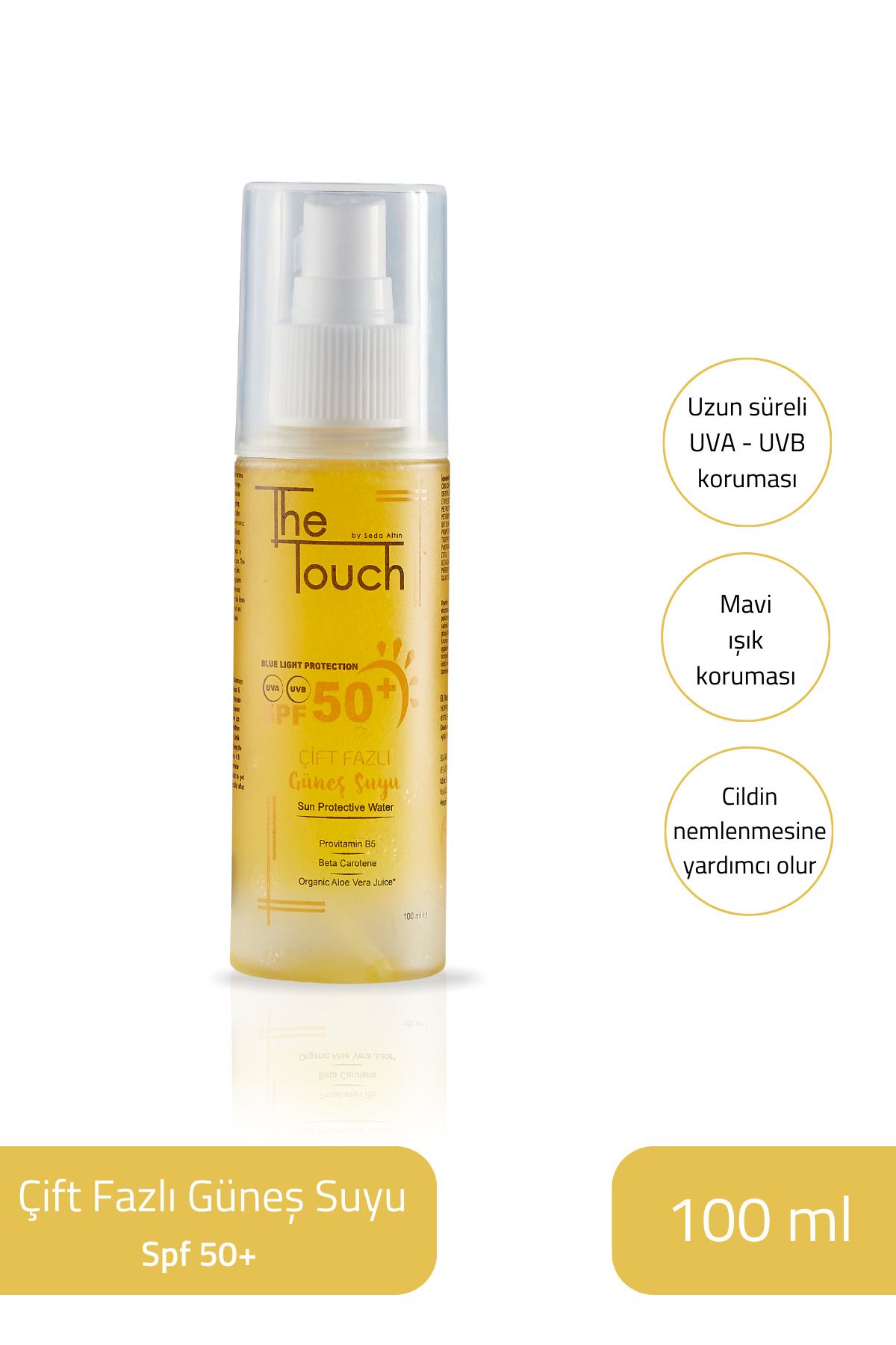 The Touch By Seda Altın-Dual Phase Sun Water 50+ SPF 100 ml 2