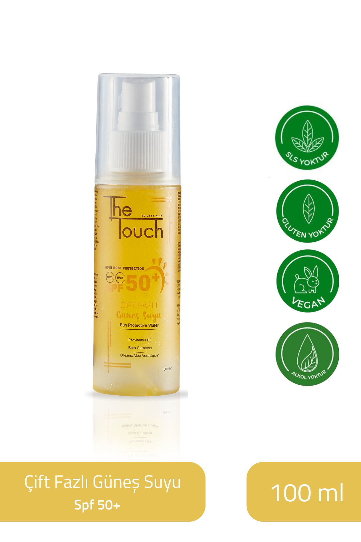 The Touch By Seda Gold Dual Phase Sun Water 50+ SPF 100 ml