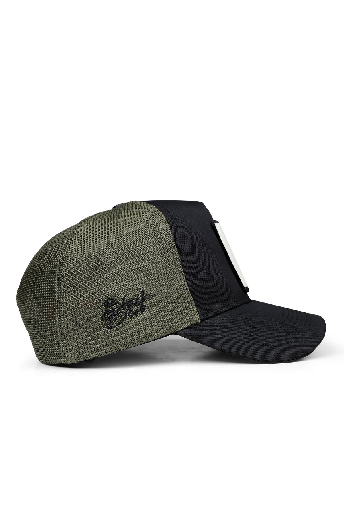 BlackBörk-V1 Trucker Fox 3Bs Unisex Black-Khaki Hat 2