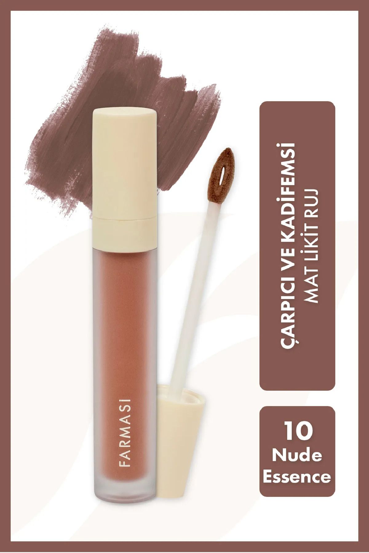 رژ لب قرمز مایع MAT رنگ 03 جوهر طبیعی 4 میل Farmasi