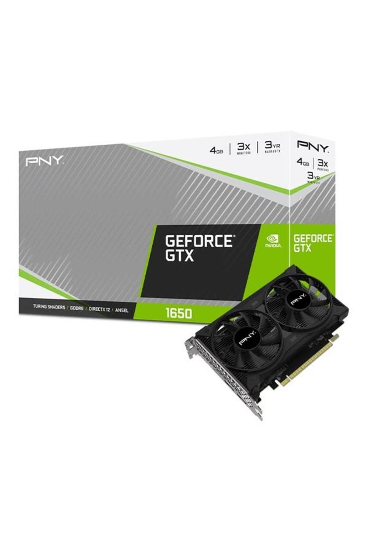 PNY-Gtx1650 4gb Vcg16504d6dfppb Gddr6 128bit Hdmı Dp Pcıe 16x V3.0 4