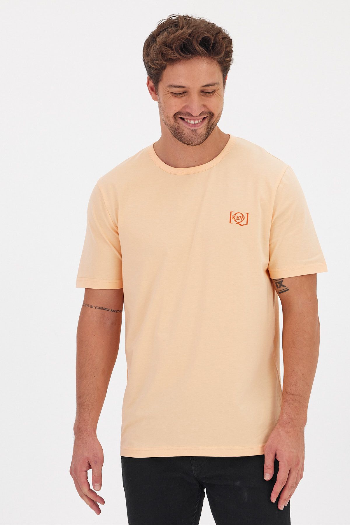 KEWQ-Sweatshirt - Orange - Slim fit 3