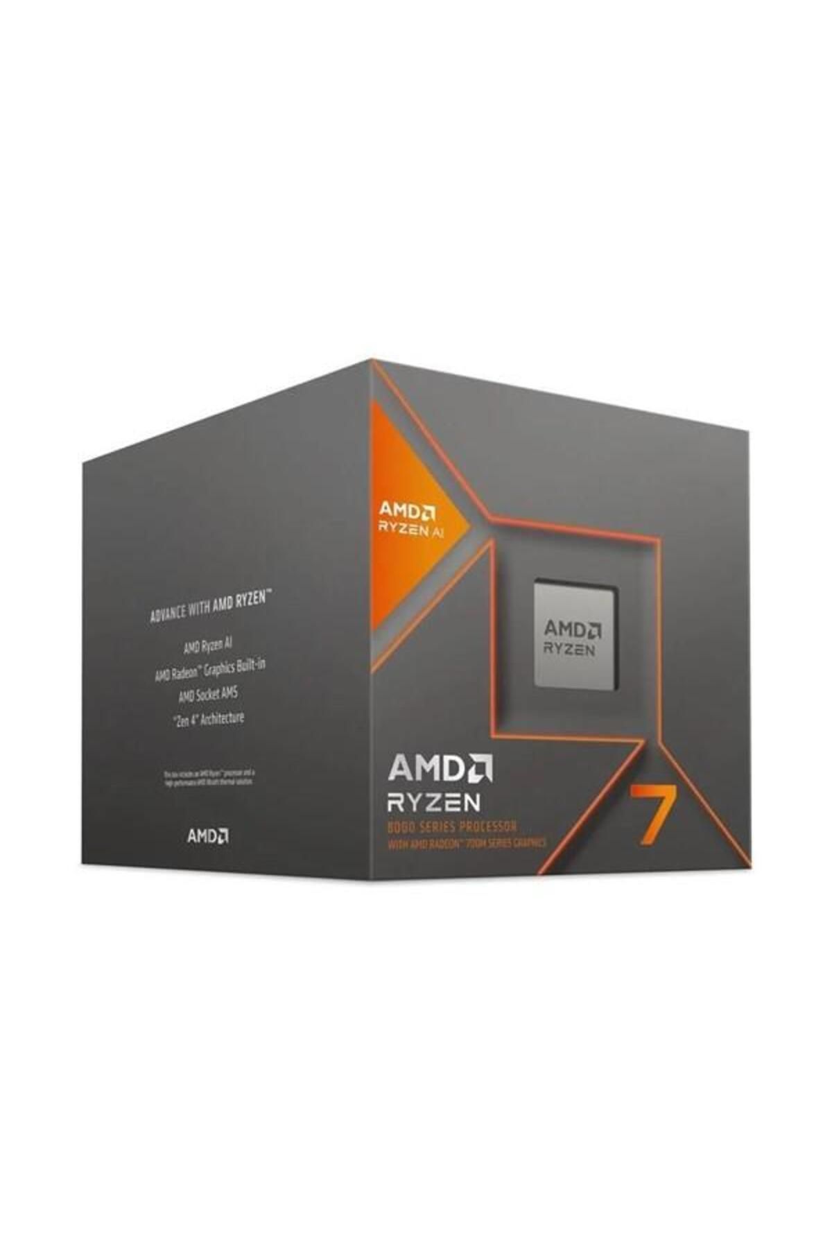 Amd RYZEN 7 8700G 24MB 8çekirdekli O/B UHD AM5 65w Kutulu+Fanlı