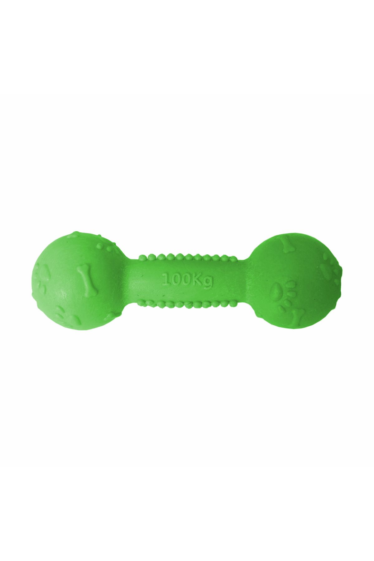 Angoravi Plastik Köpek Oyuncak Dumbel Yumuşak Dolgu 3,5x11 cm Yeşil