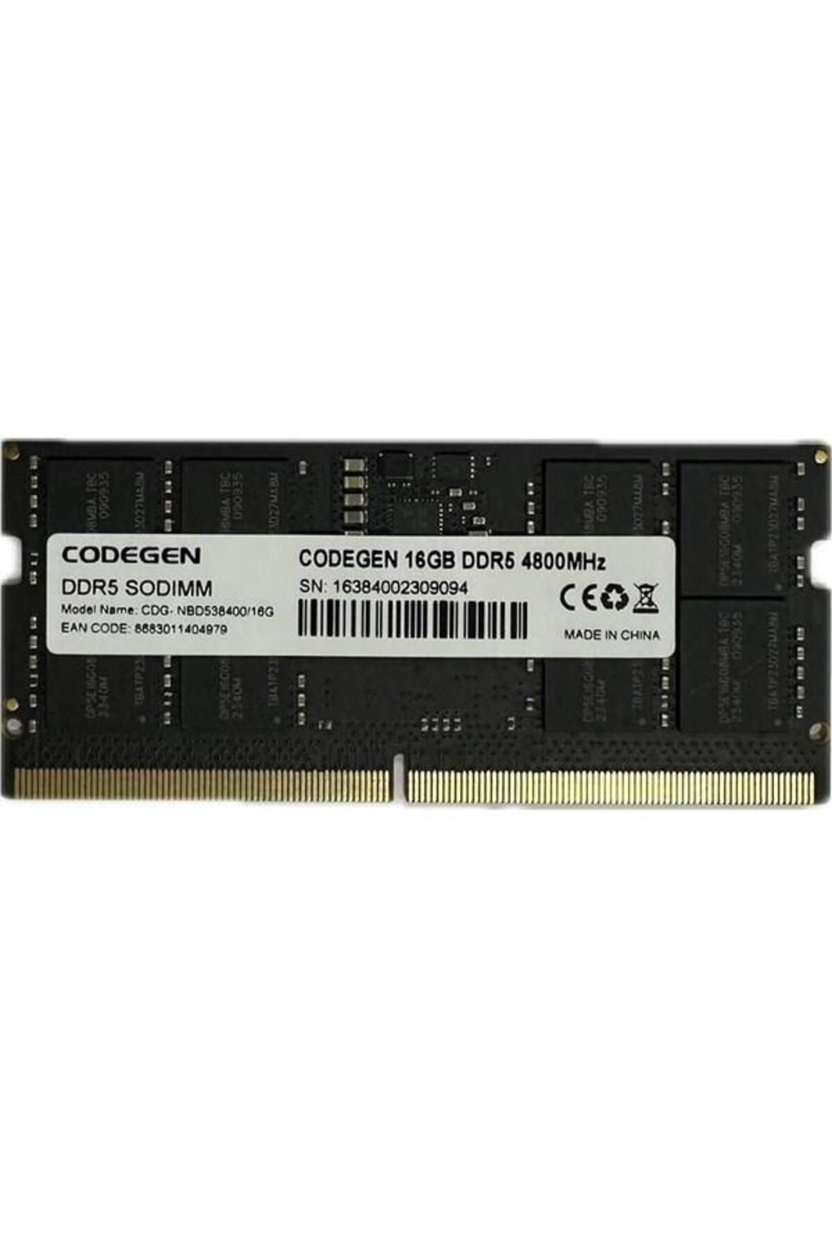 CODEGEN-16Gb Ddr5 4800Mhz Notebook Ram Value Cdg-Nbd538400/16G 1