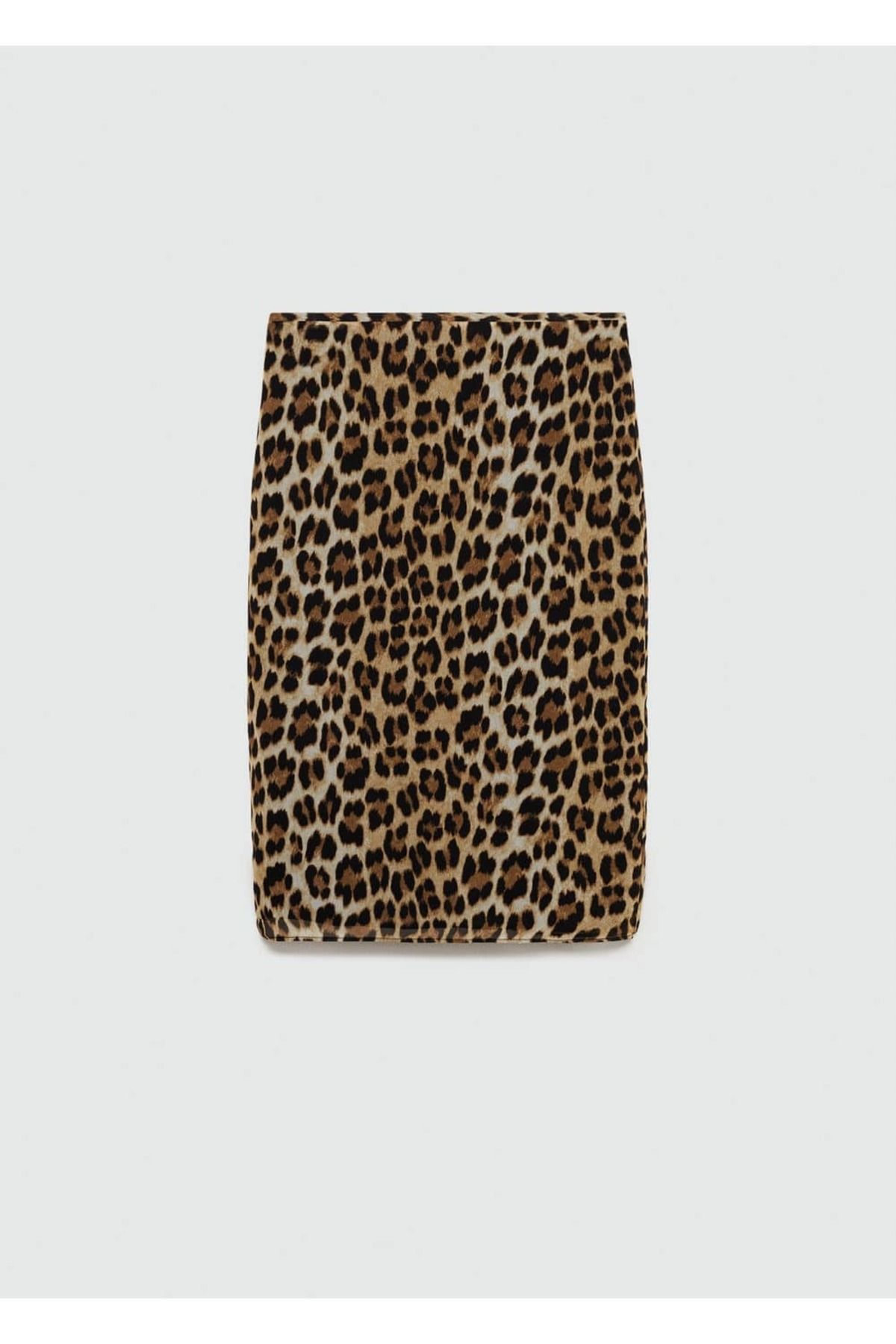 MANGO Woman-Leopard Patterned Midi Skirt 3