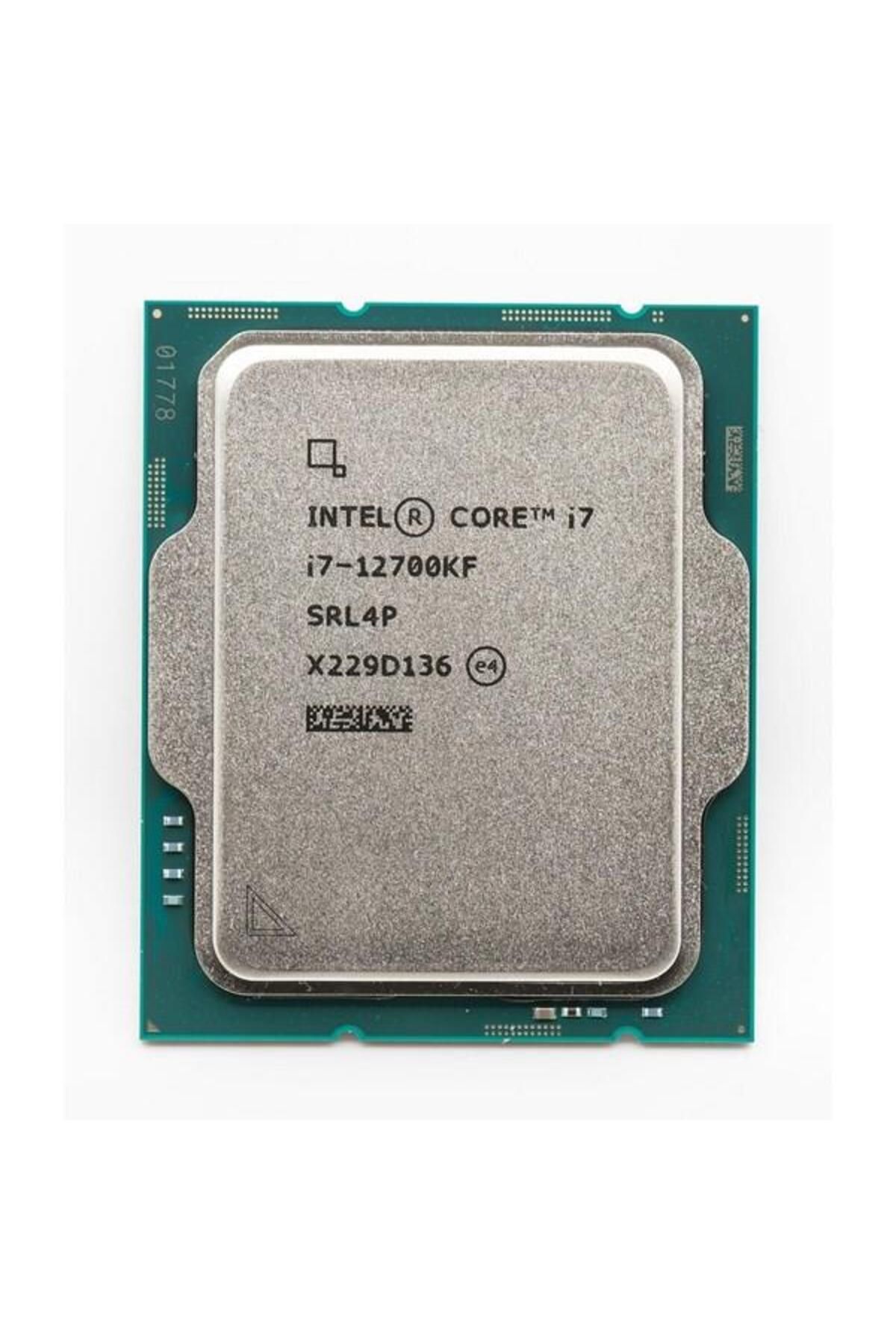 Intel CORE i7 12700KF 20MB 8çekirdekli VGA YOK 1700p 125w Kutusuz+Fansız