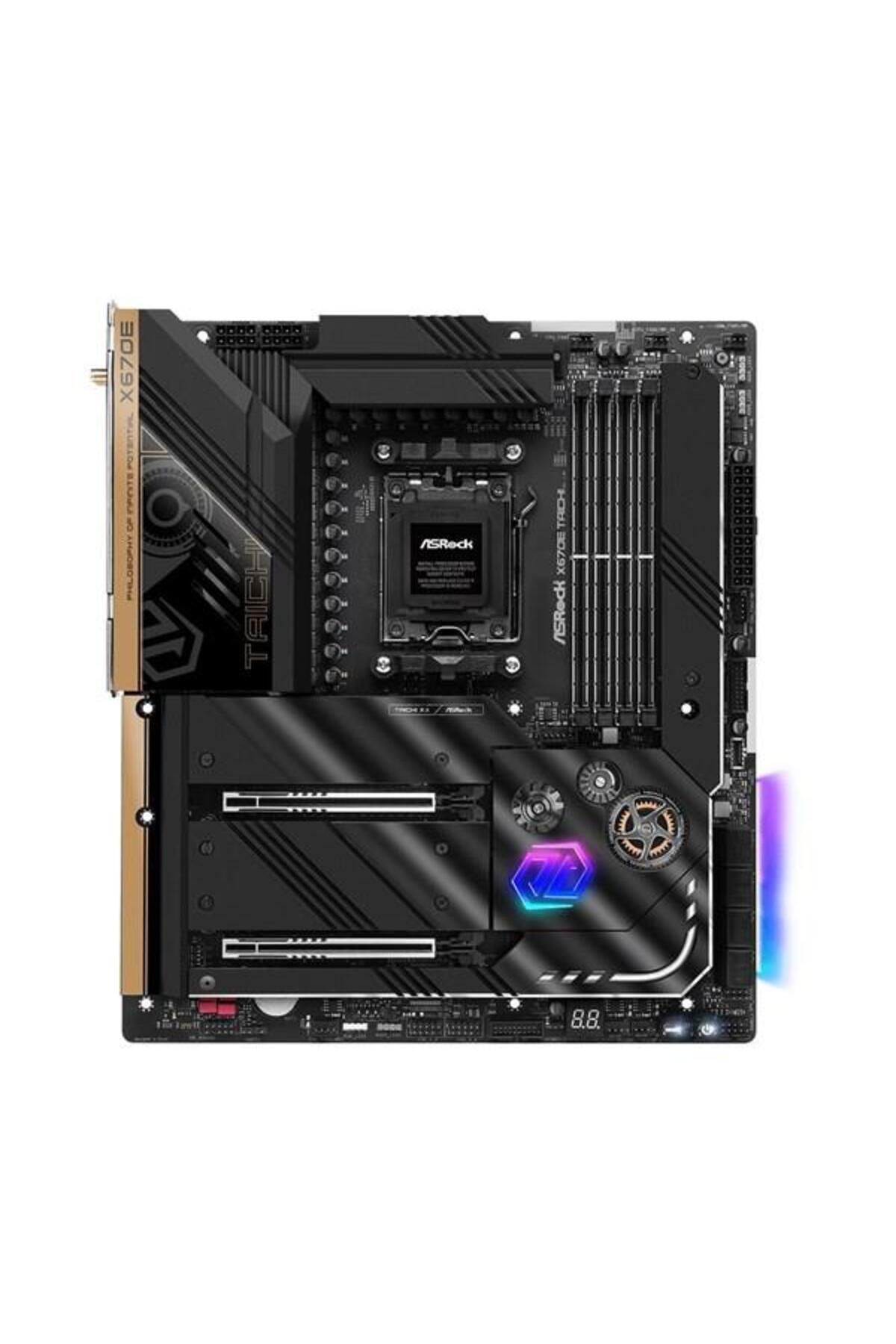 ASROCK-X670e Taıchi Wifi-6e Ddr5 HDMI-DP PCIe 5.0 Am5 ATX 2