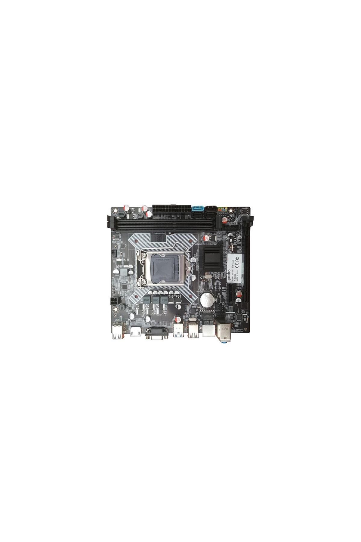 Quadro-H61-b75u3 V3 Ddr3 Glan Vga/hdmi 4x Sata3 16x Pciie 1155p Usb 3.0 - Motherboard 2