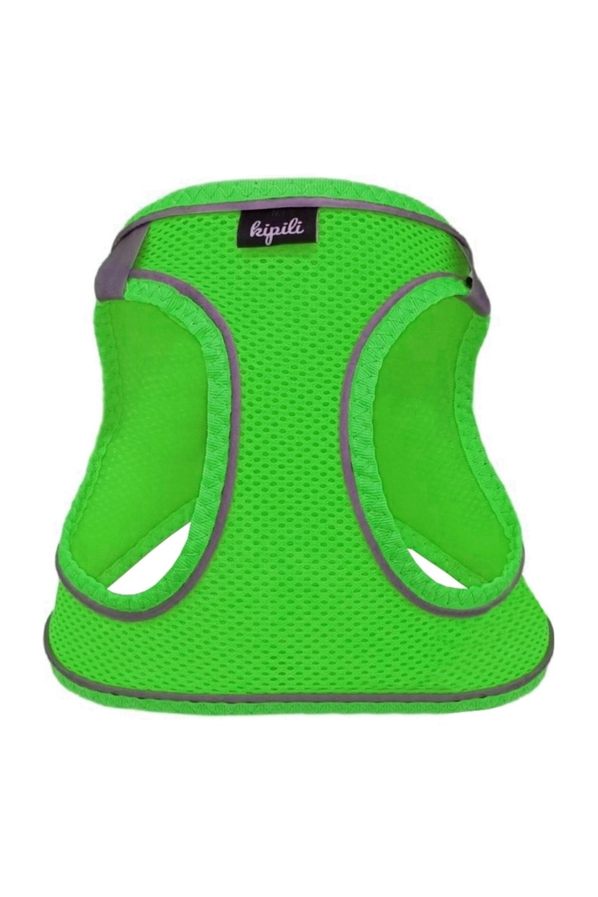 Angoravi Üç Kilitli Sportif Kedi Köpek Göğüs Tasması 20-24 cm XXX-Small Yeşil