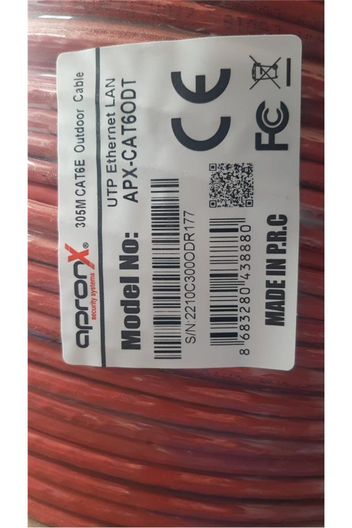 APRONX Cat6 23AWG 305Mt Outdoor 0,57mm Turuncu Utp Kablo