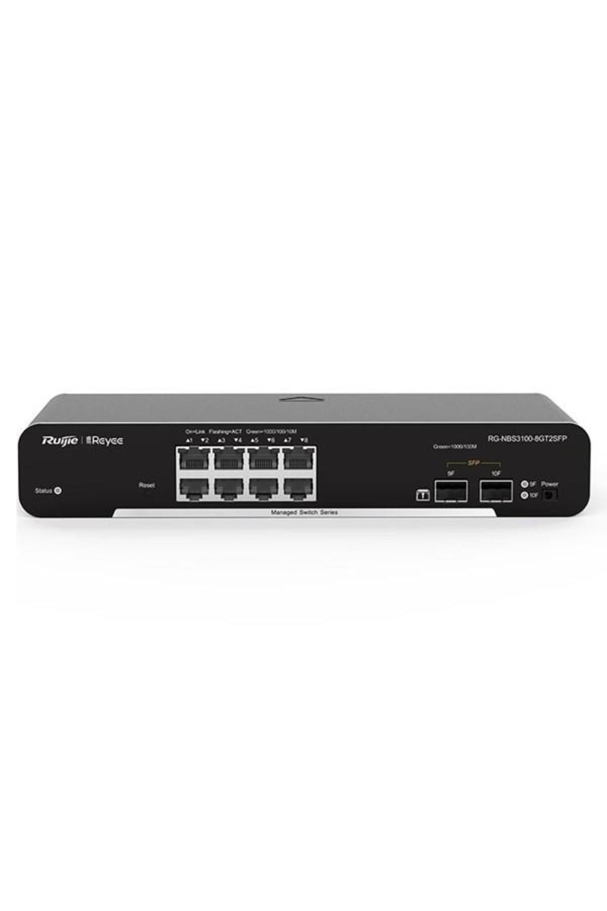 RUIJIE 8port REYEE RG-NBS3100-8GT2SFP GIGABIT 2X SFP Yönetilebilir Uyumlu Switch