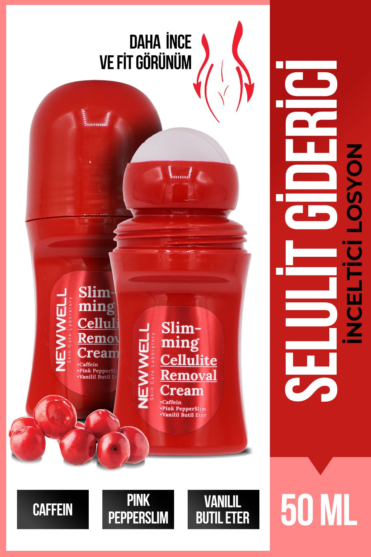 New Well Slimming Cellulite Removal Cream ,sıkılaştırıcı, Krem 50 ml