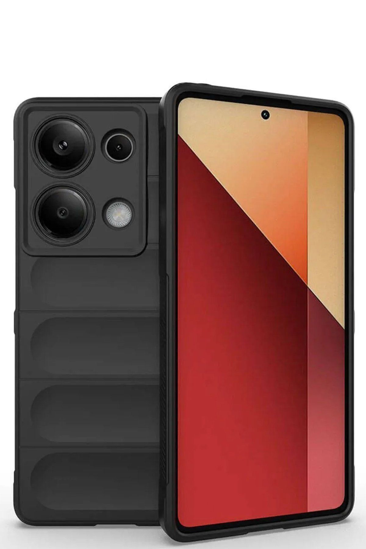 NewFace Xiaomi Redmi Note 13 Pro 4G Kılıf Optimum Silikon - Siyah ZRNET