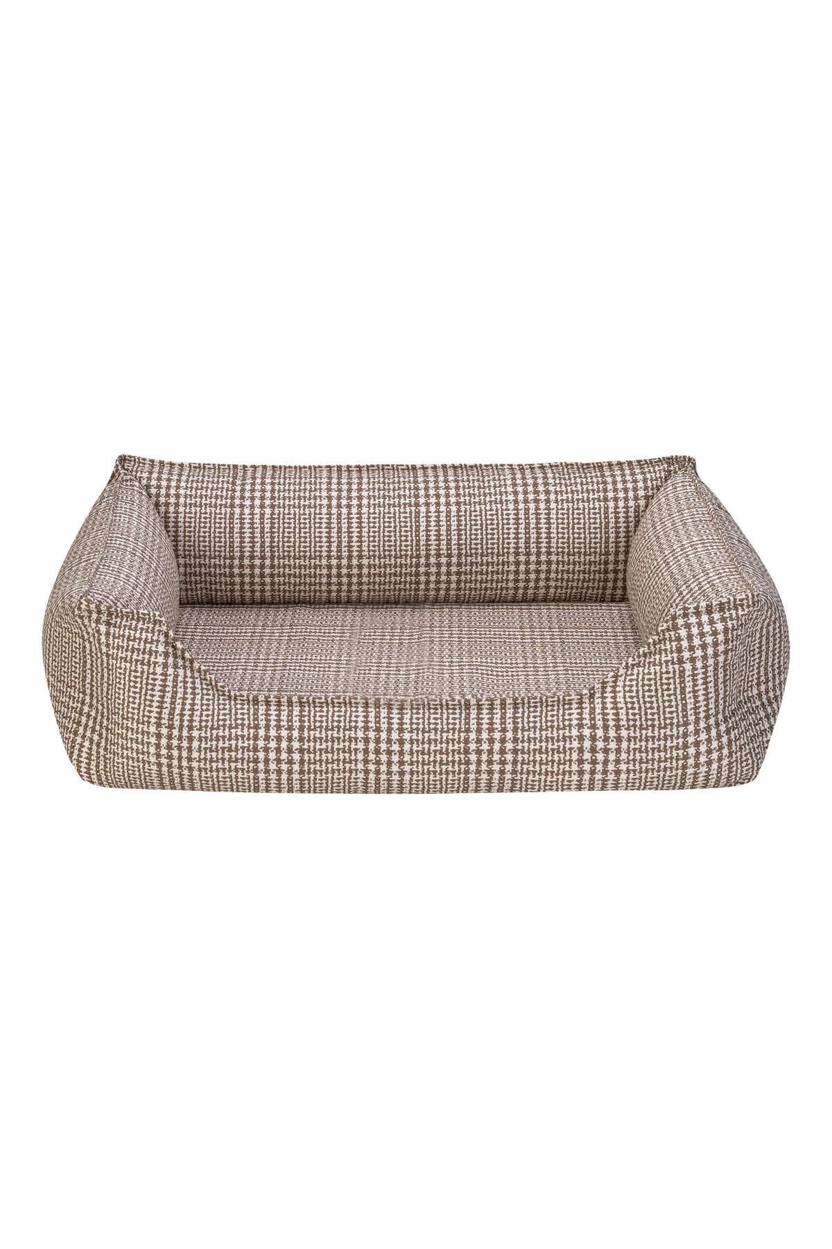 Pet Comfort Delta Varius Bej Kareli Kedi ve Köpek Yatağı S 60x75cm DRSTR