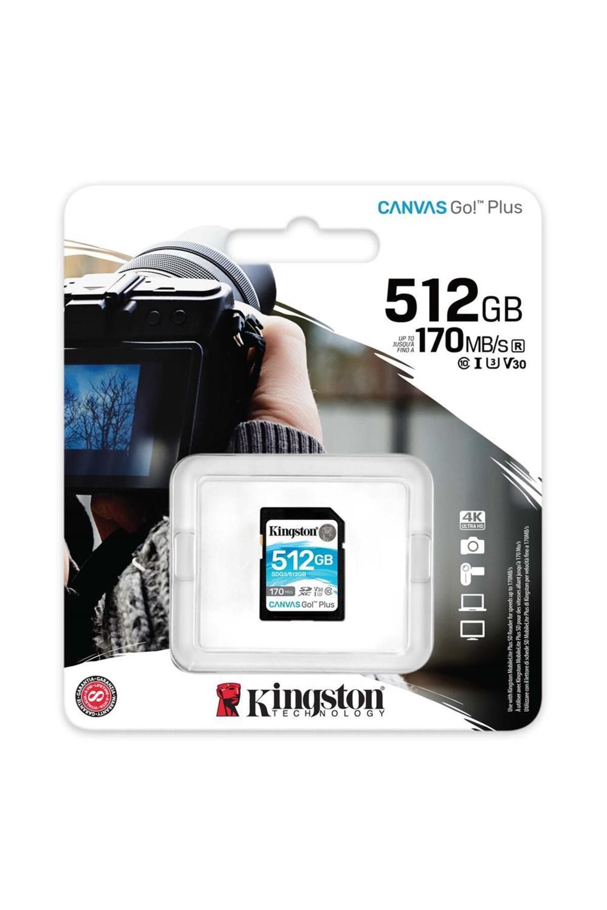 Kingston-Sdg3-512Gb 512Gb Sdxc Canvas Go Plus 170R C10 Uhs-I U3 V30 Memory Card 2