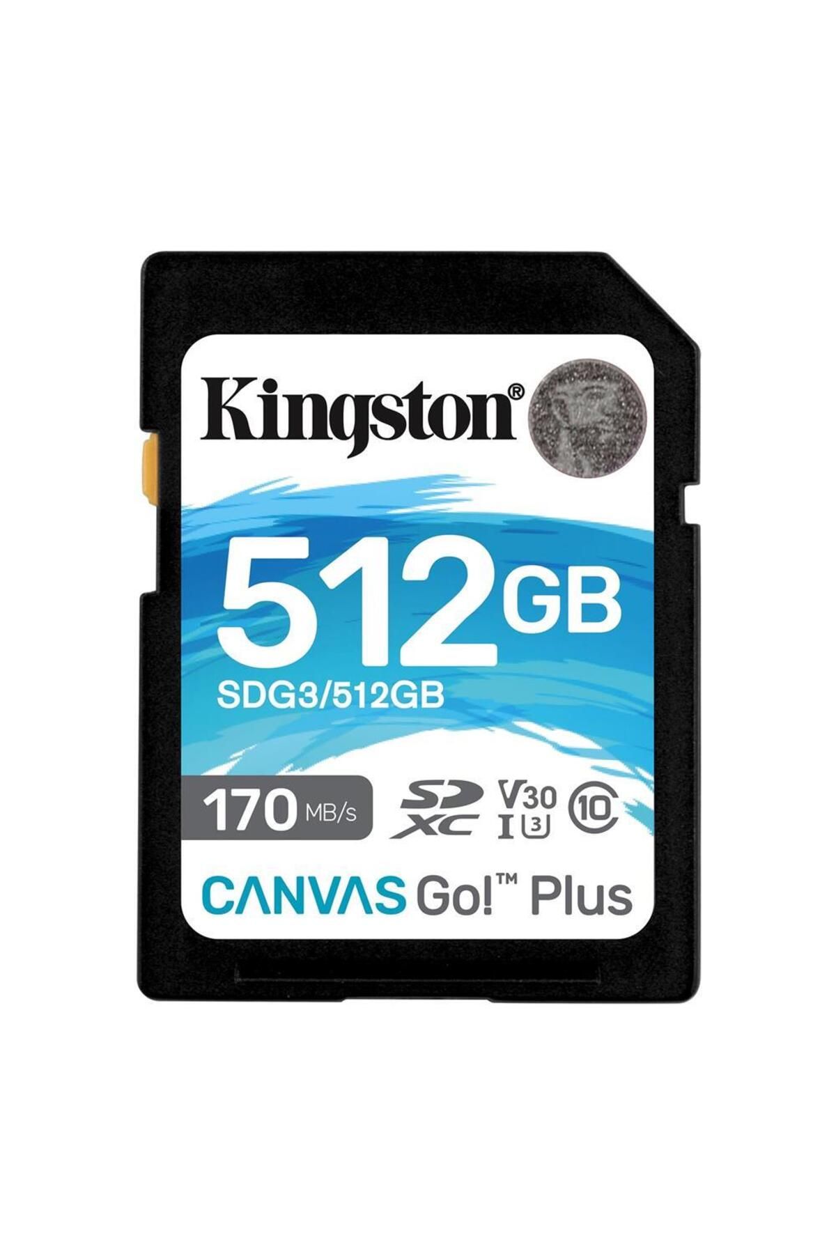 Kingston-Sdg3-512Gb 512Gb Sdxc Canvas Go Plus 170R C10 Uhs-I U3 V30 Memory Card 1