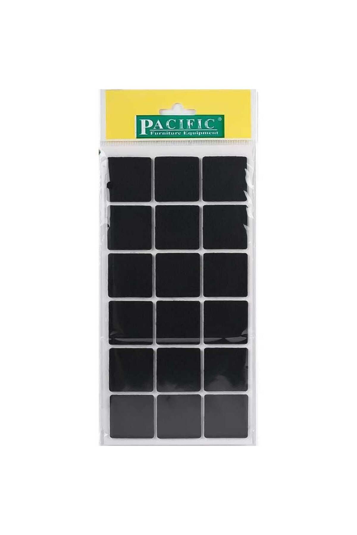 ERFİ TİCARET Pacific 6035 BL Yapışkanlı Keçe 35 mm X 35 mm Siyah