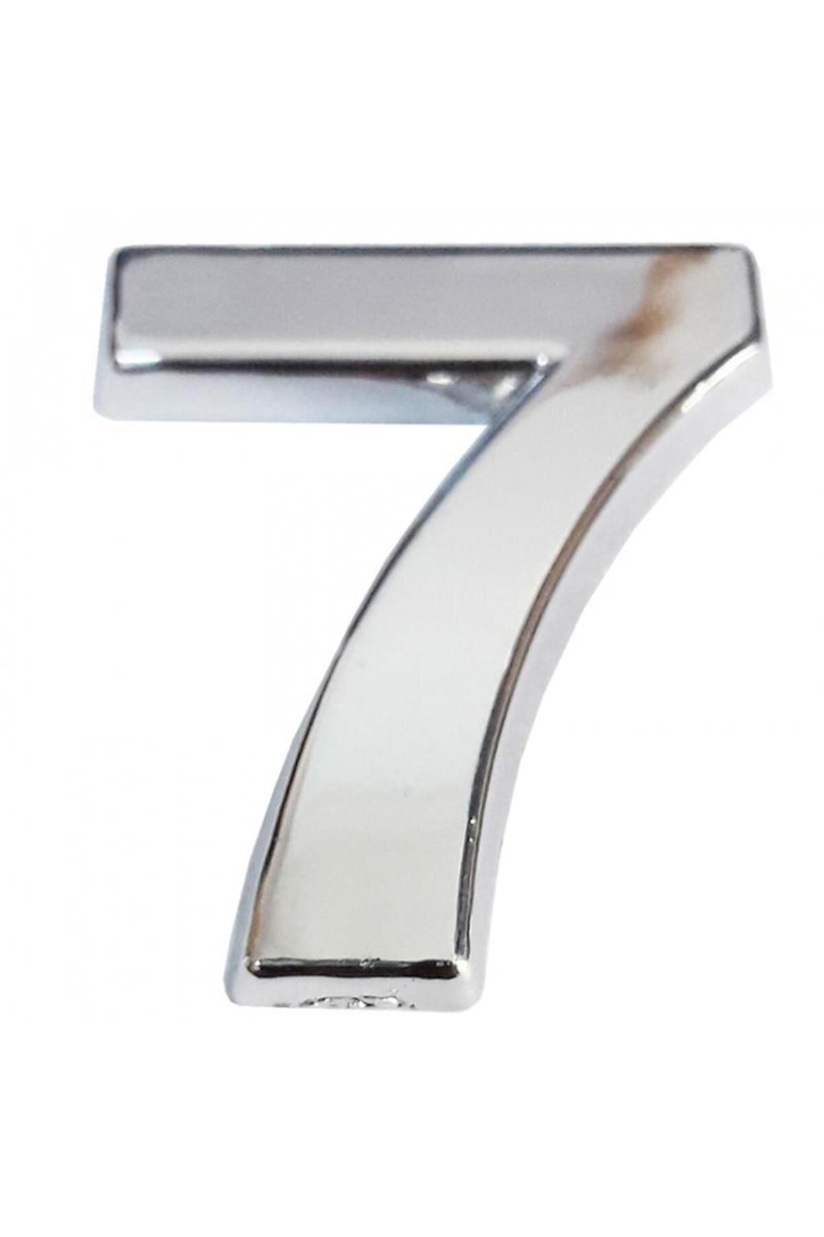 THE SELY Cemax Krom Yapışkanlı 7 Rakamı 5 cm