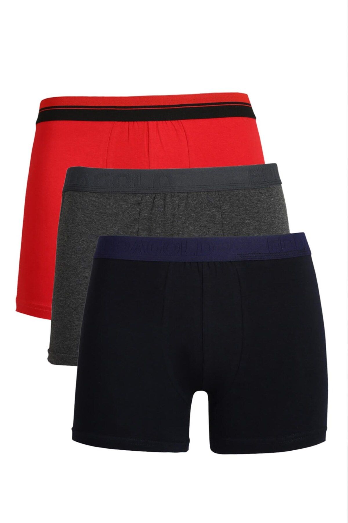 COXO Fashion`S Moda Çizgi Men's Combed Cotton 3-Piece Boxer 40098