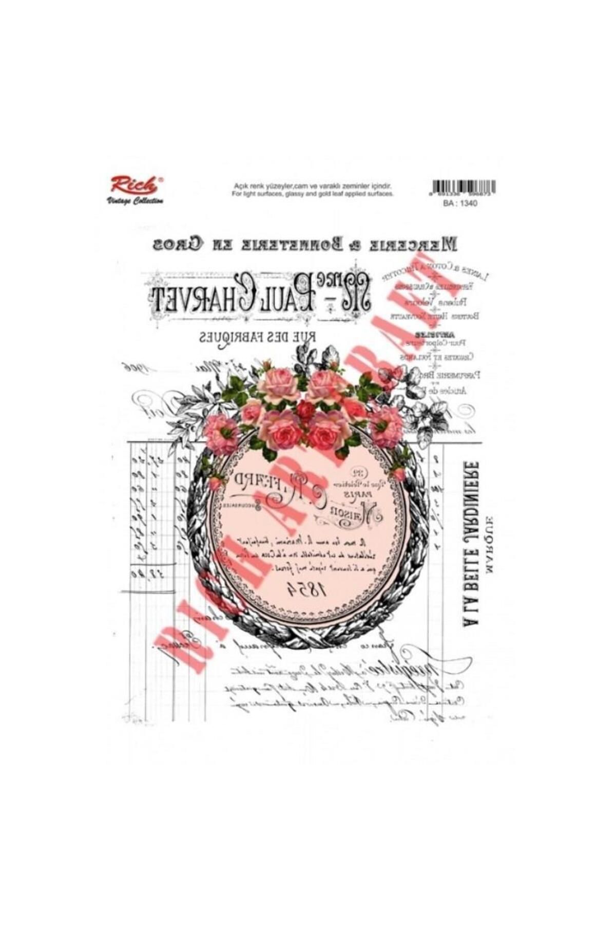 mikudesign Rich 1340 Vintage Kolay Transfer 23x33 cm