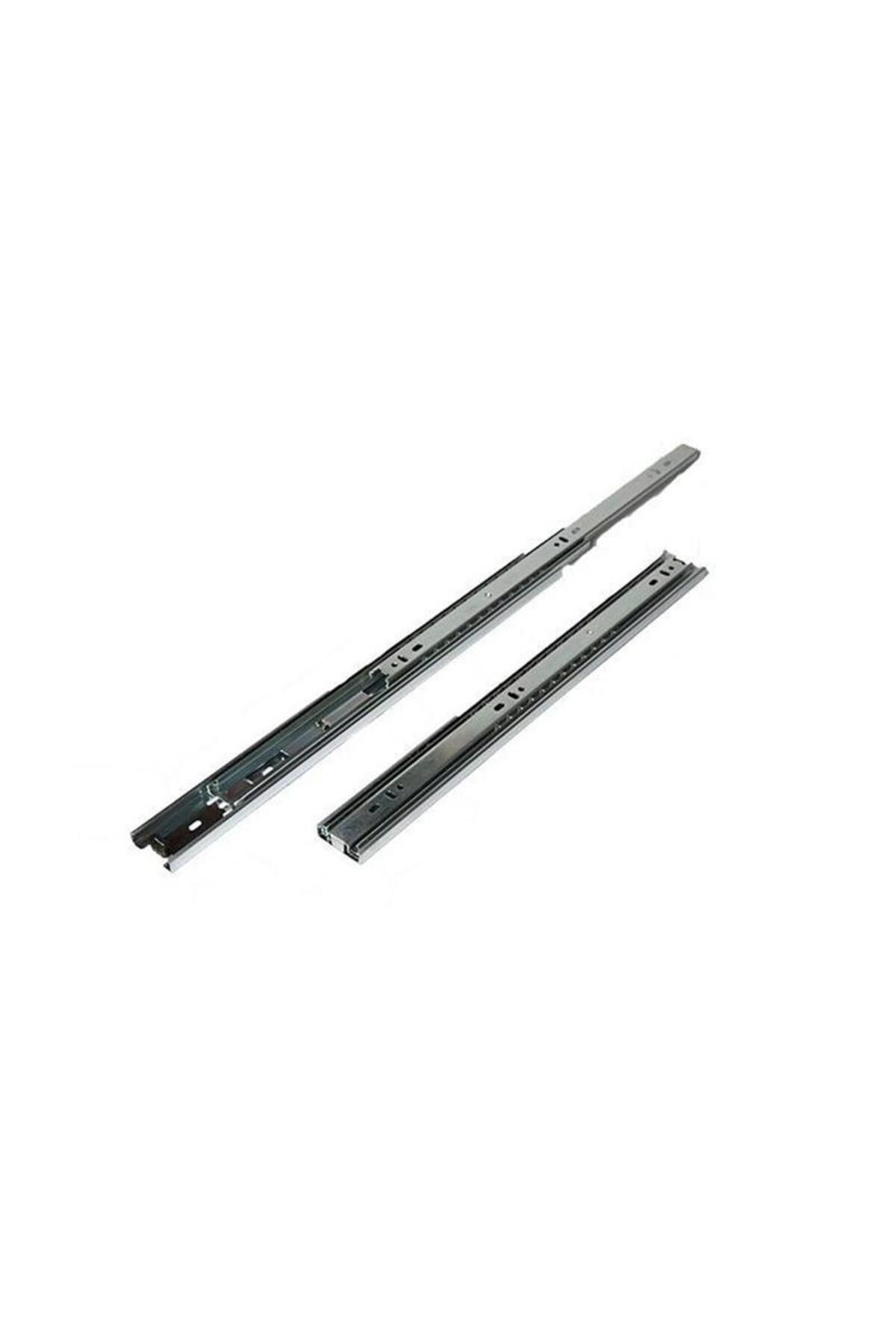BilfolD Çift Açılır 45 mm Teleskopik Bilyeli Çekmece Rayı 50 Cm