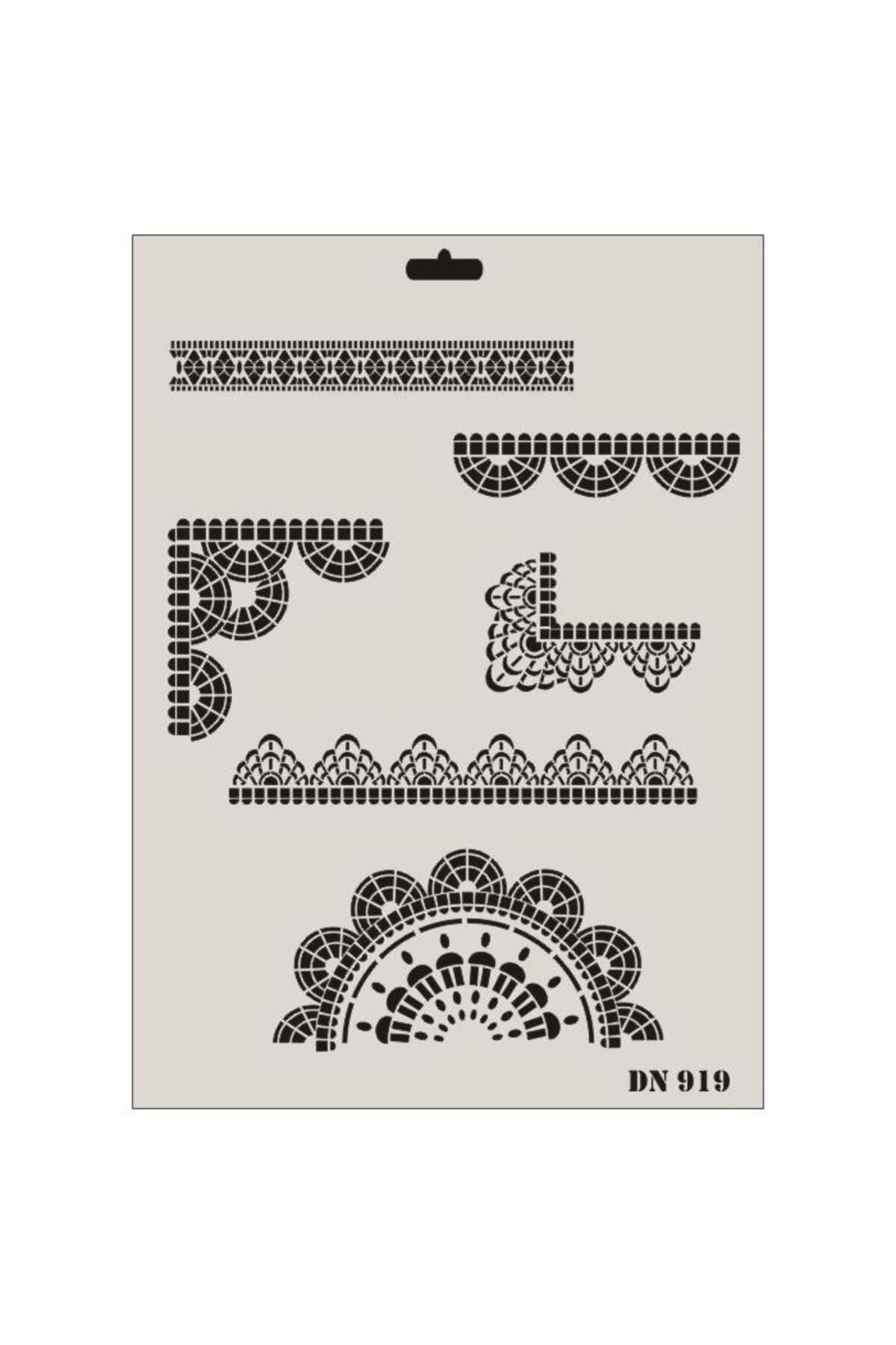 NLB TİCARET Rich Dantel Seri DN-919 Stencil 35x25 cm